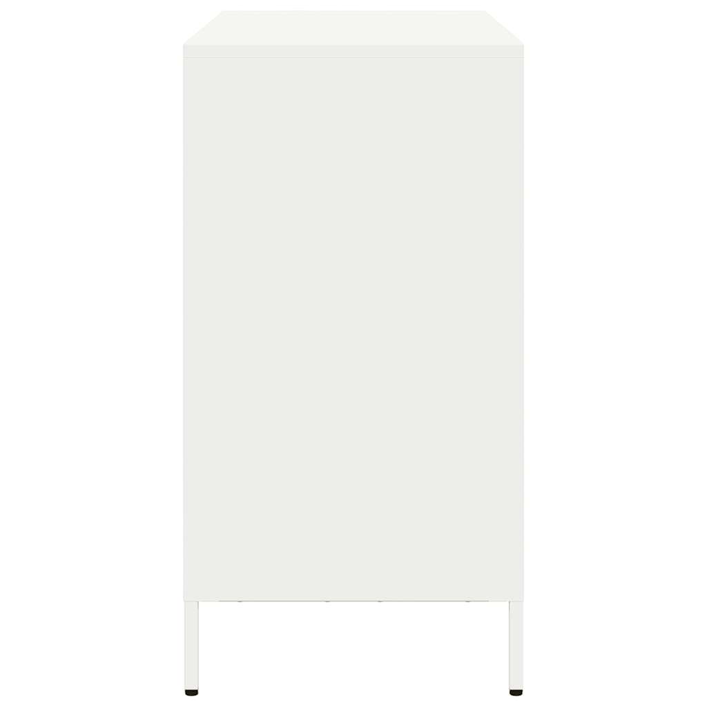 vidaXL Dulap, alb, 101,5x39x73,5 cm, oțel laminat la rece