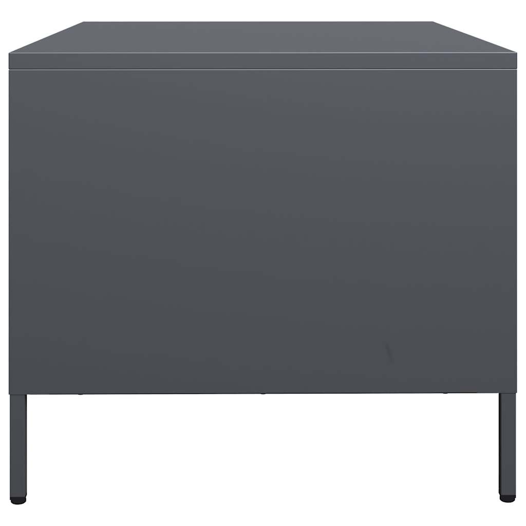 vidaXL Măsuță de cafea antracit 101,5x50x43,5 cm, oțel laminat la rece vidaXL Măsuță de cafea antracit 101,5x50x43,5 cm, oțel laminat la rece
