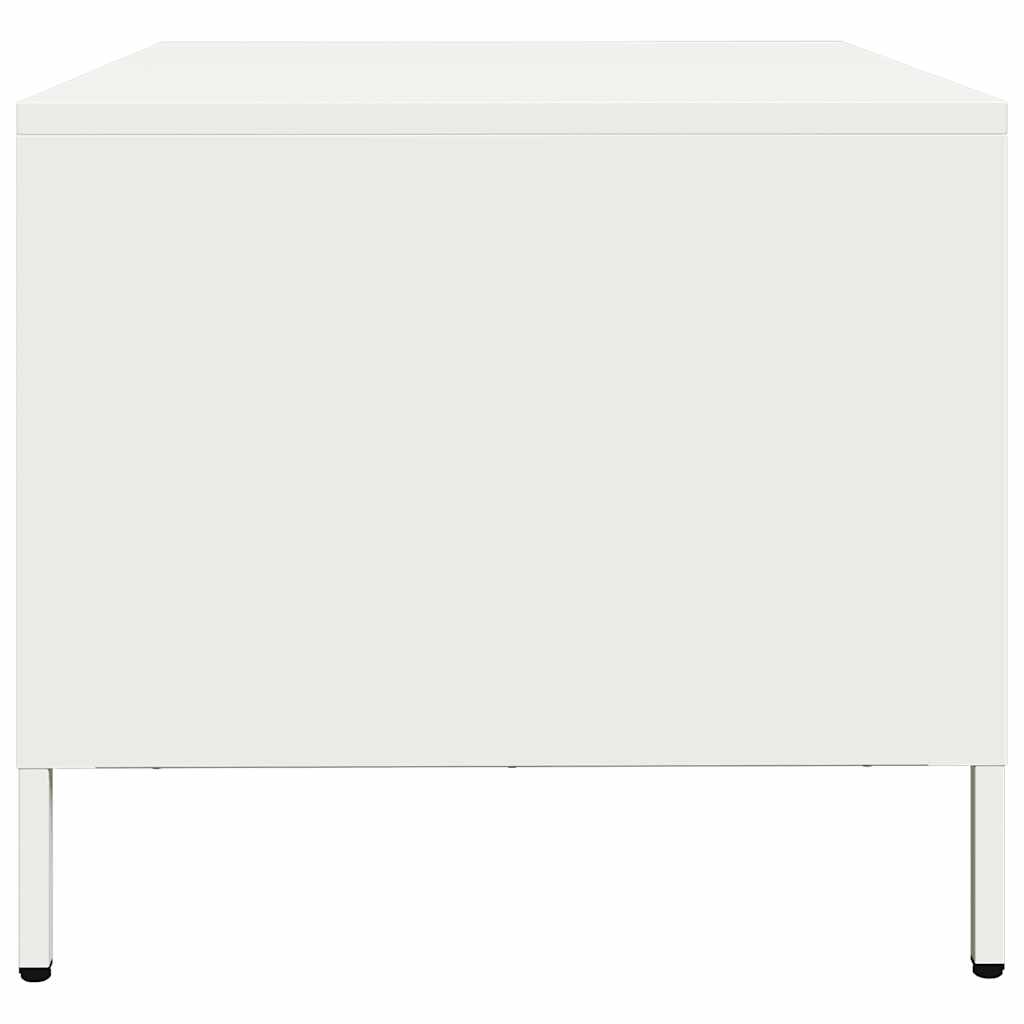 vidaXL Măsuță de cafea, negru, 101,5x50x43,5 cm, oțel laminat la rece