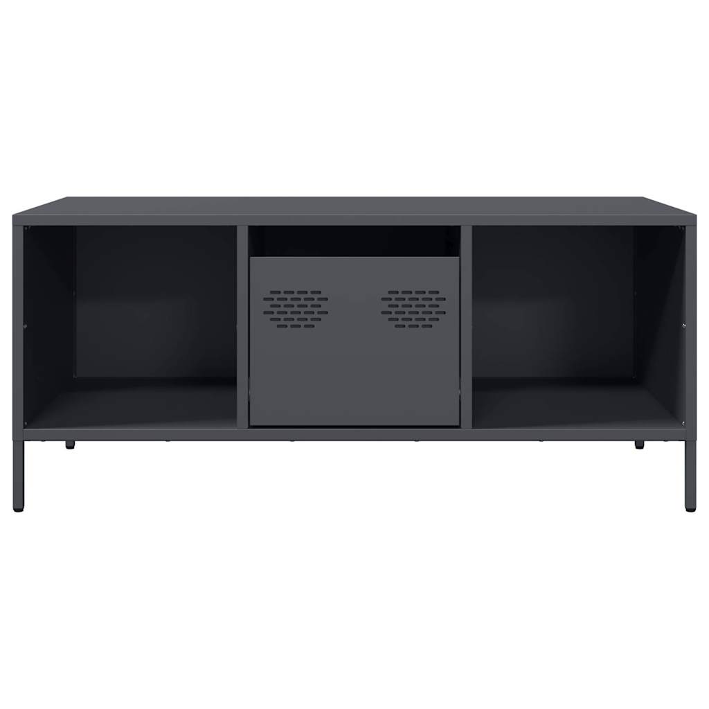 vidaXL Măsuță de cafea, antracit 101,5x50x43,5 cm oțel laminat la rece vidaXL Măsuță de cafea, antracit 101,5x50x43,5 cm oțel laminat la rece