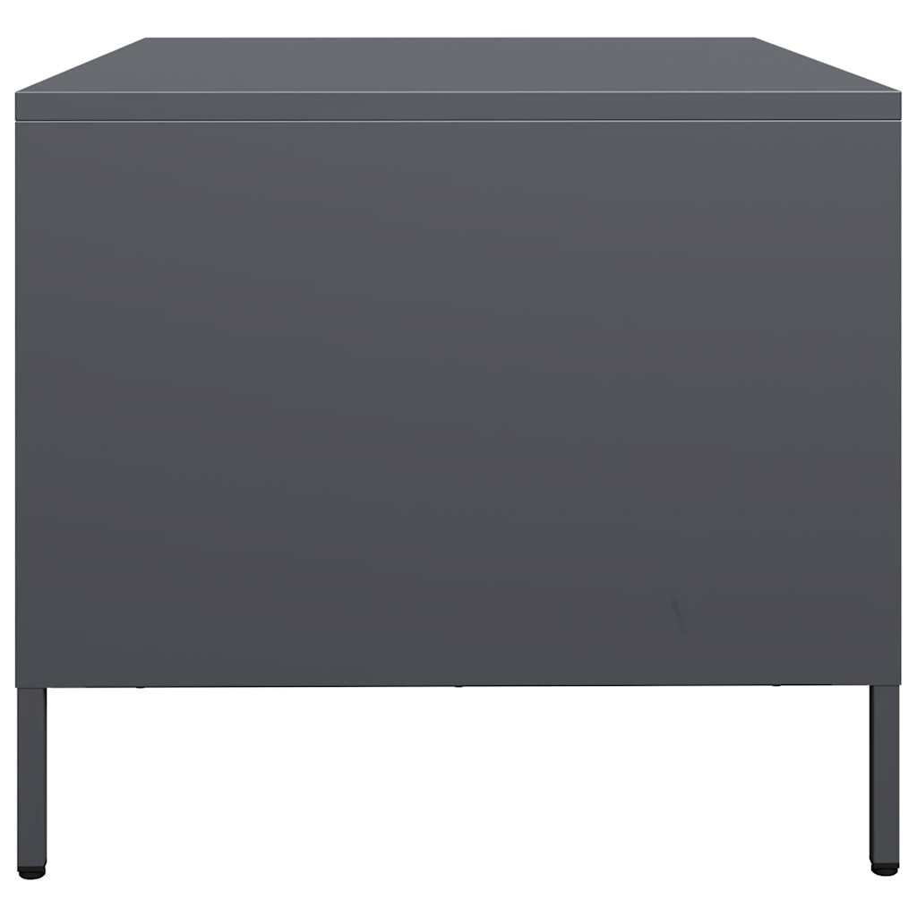 vidaXL Măsuță de cafea, antracit 101,5x50x43,5 cm oțel laminat la rece vidaXL Măsuță de cafea, antracit 101,5x50x43,5 cm oțel laminat la rece