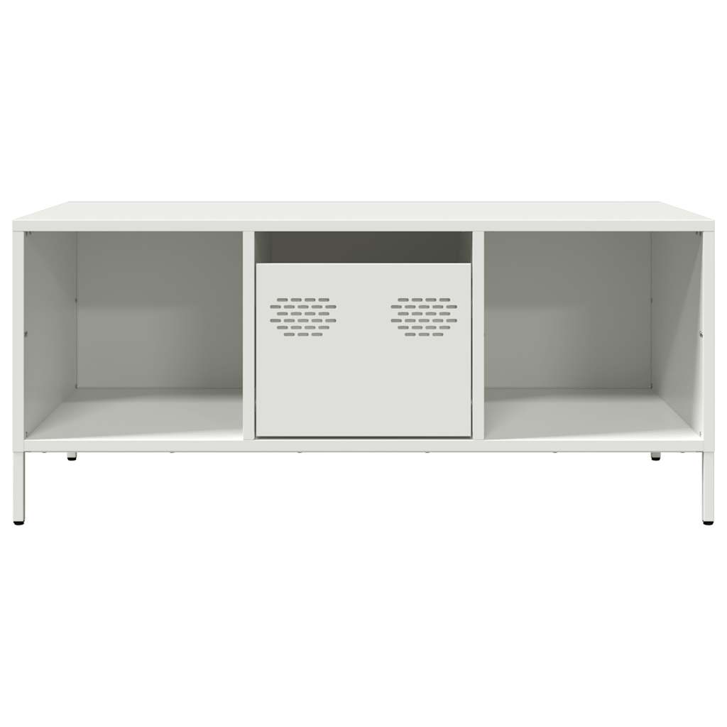 vidaXL Măsuță de cafea, negru, 101,5x50x43,5 cm, oțel laminat la rece vidaXL Măsuță de cafea, negru, 101,5x50x43,5 cm, oțel laminat la rece