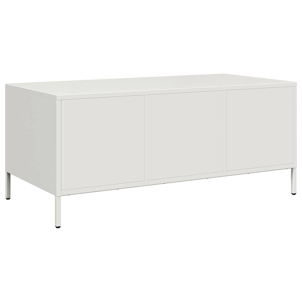 vidaXL Măsuță de cafea, negru, 101,5x50x43,5 cm, oțel laminat la rece vidaXL Măsuță de cafea, negru, 101,5x50x43,5 cm, oțel laminat la rece