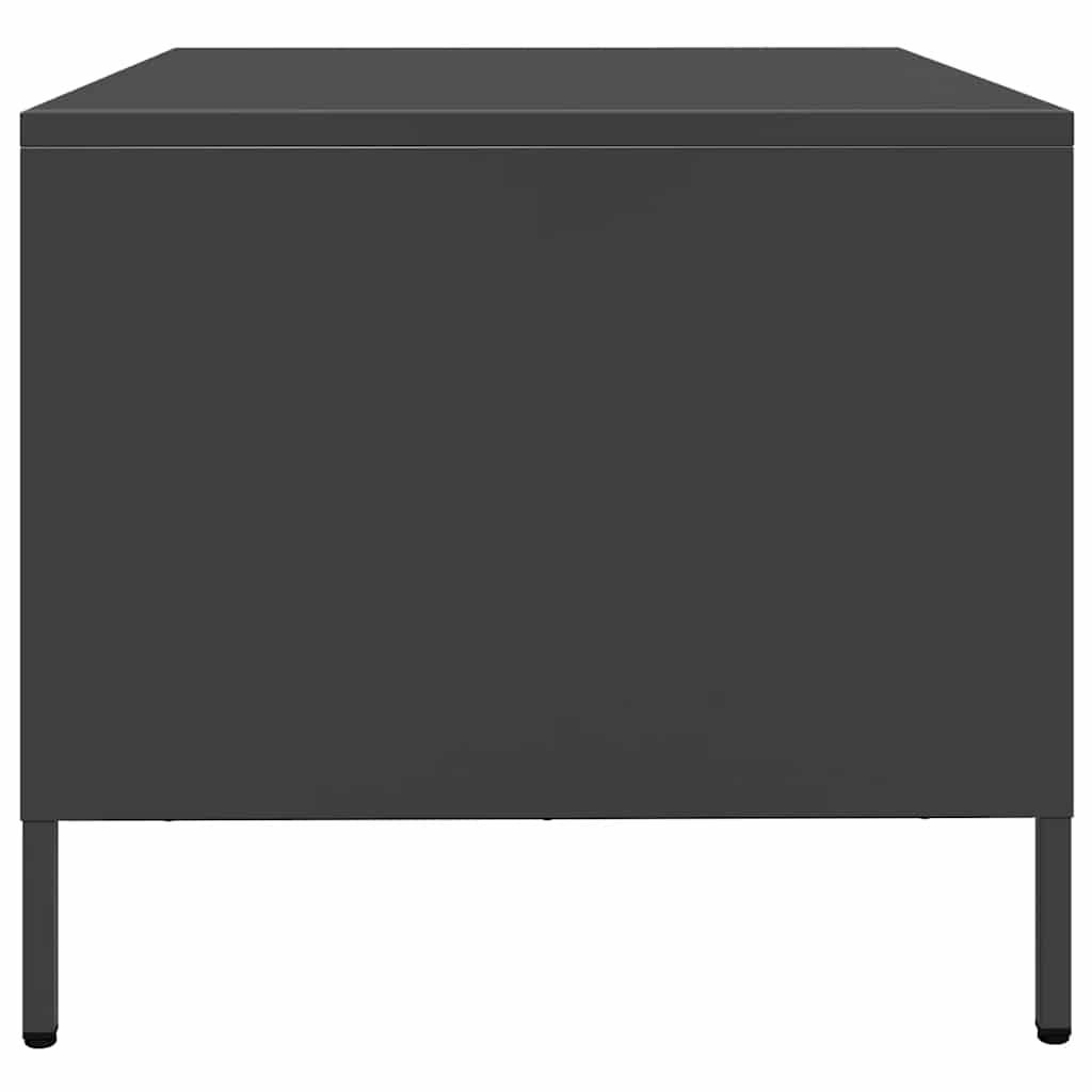vidaXL Măsuță de cafea, negru, 68,5x50x43,5 cm, oțel laminat la rece vidaXL Măsuță de cafea, negru, 68,5x50x43,5 cm, oțel laminat la rece