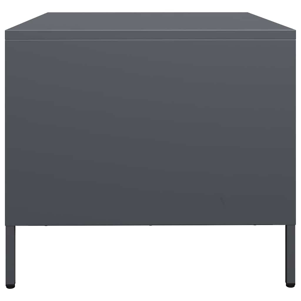 vidaXL Măsuță de cafea, antracit, 68,5x50x43,5cm, oțel laminat la rece vidaXL Măsuță de cafea, antracit, 68,5x50x43,5cm, oțel laminat la rece