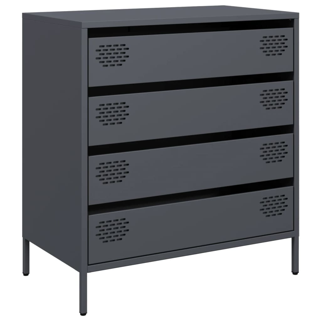 vidaXL Dulap, antracit, 68x39x73,5 cm, oțel laminat la rece