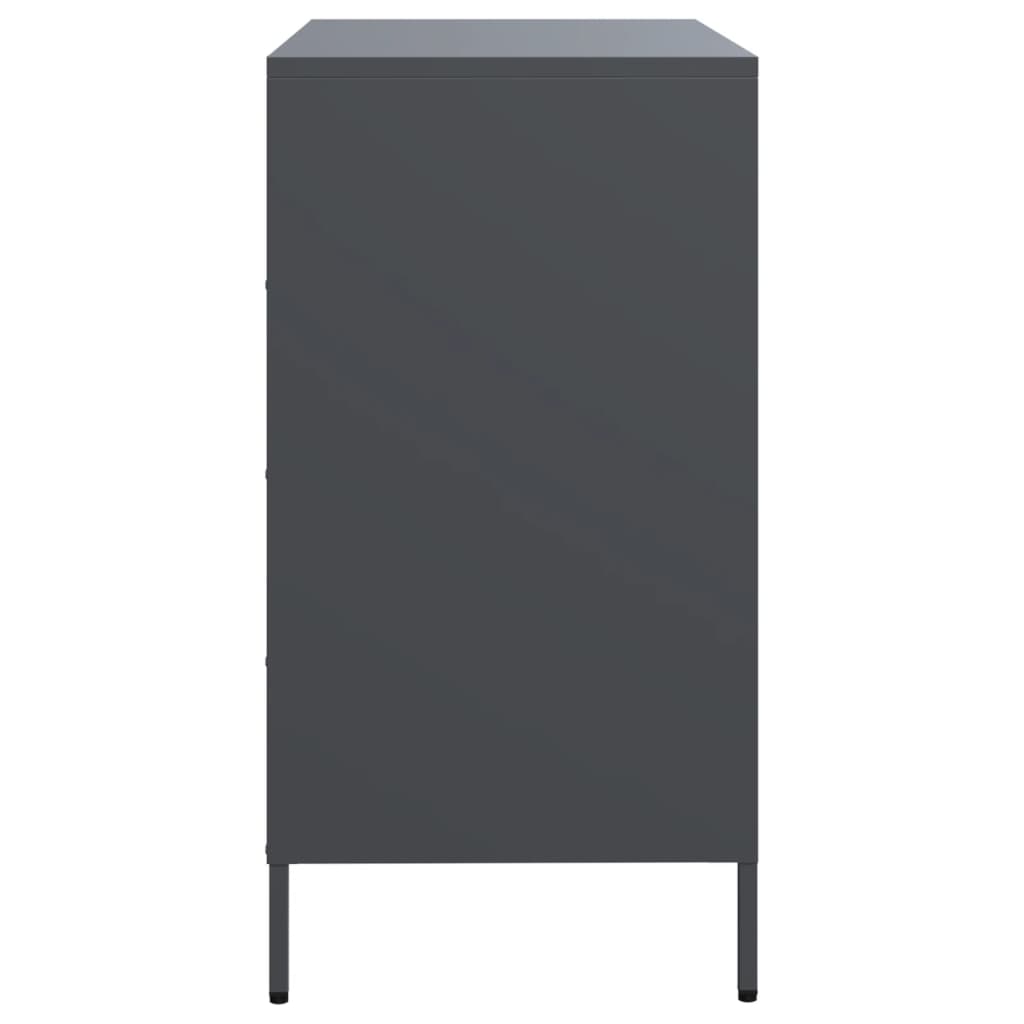 vidaXL Dulap, antracit, 68x39x73,5 cm, oțel laminat la rece