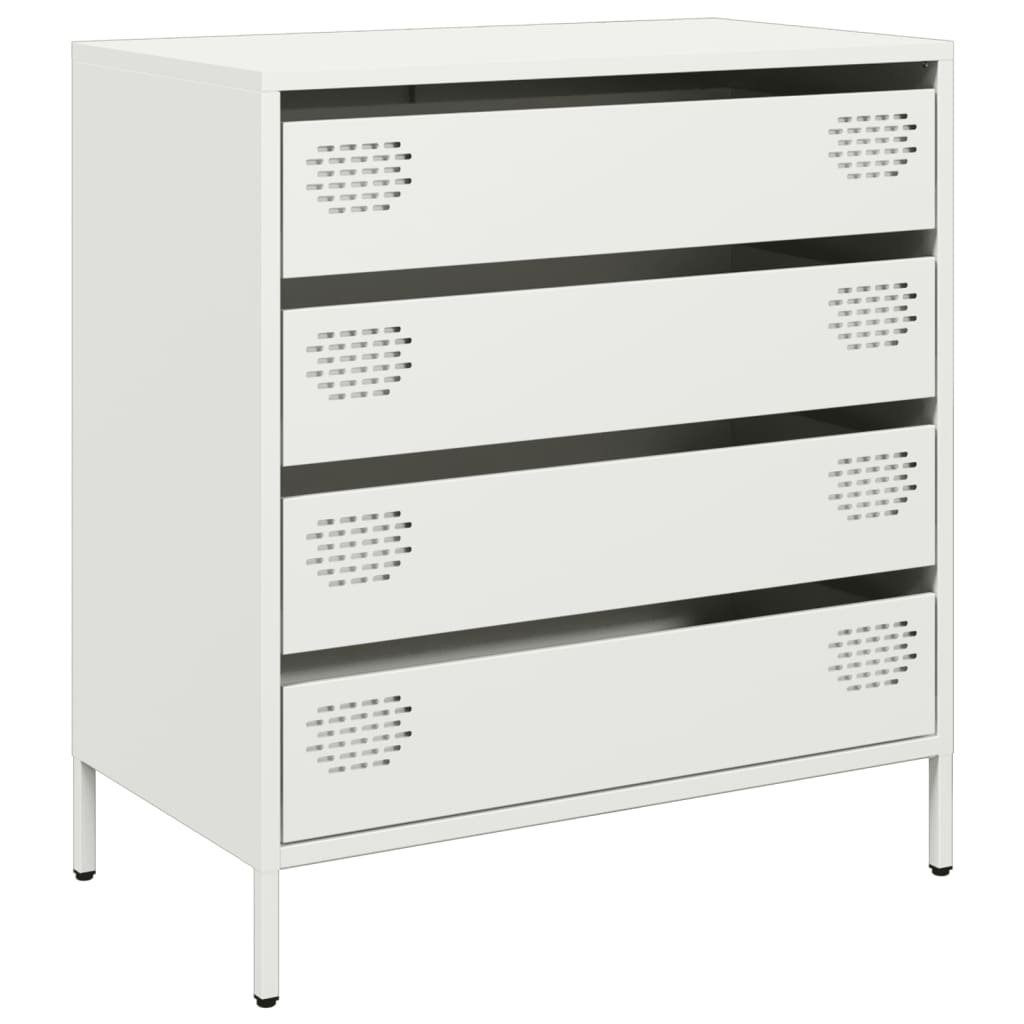 vidaXL Dulap, alb, 68x39x73,5 cm, oțel laminat la rece
