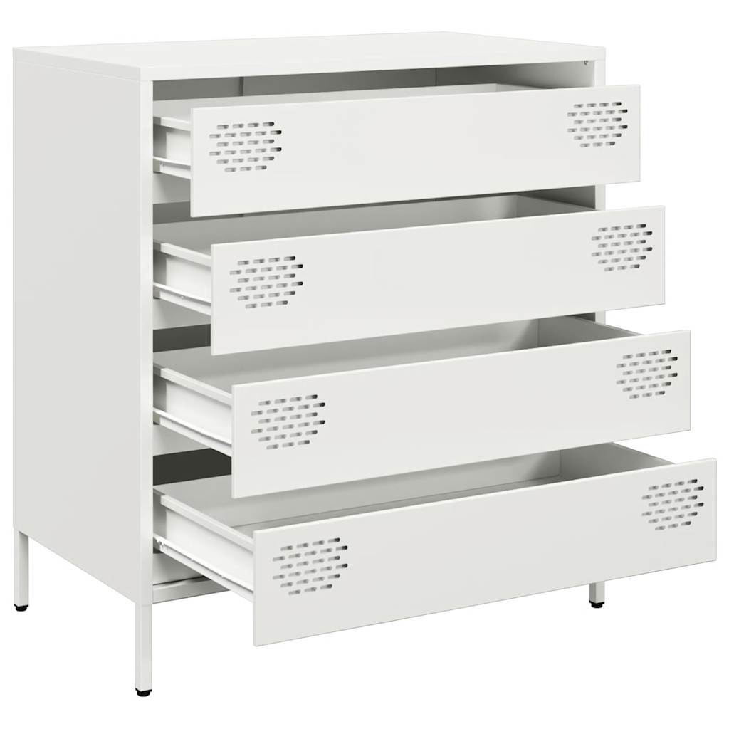 vidaXL Dulap, alb, 68x39x73,5 cm, oțel laminat la rece