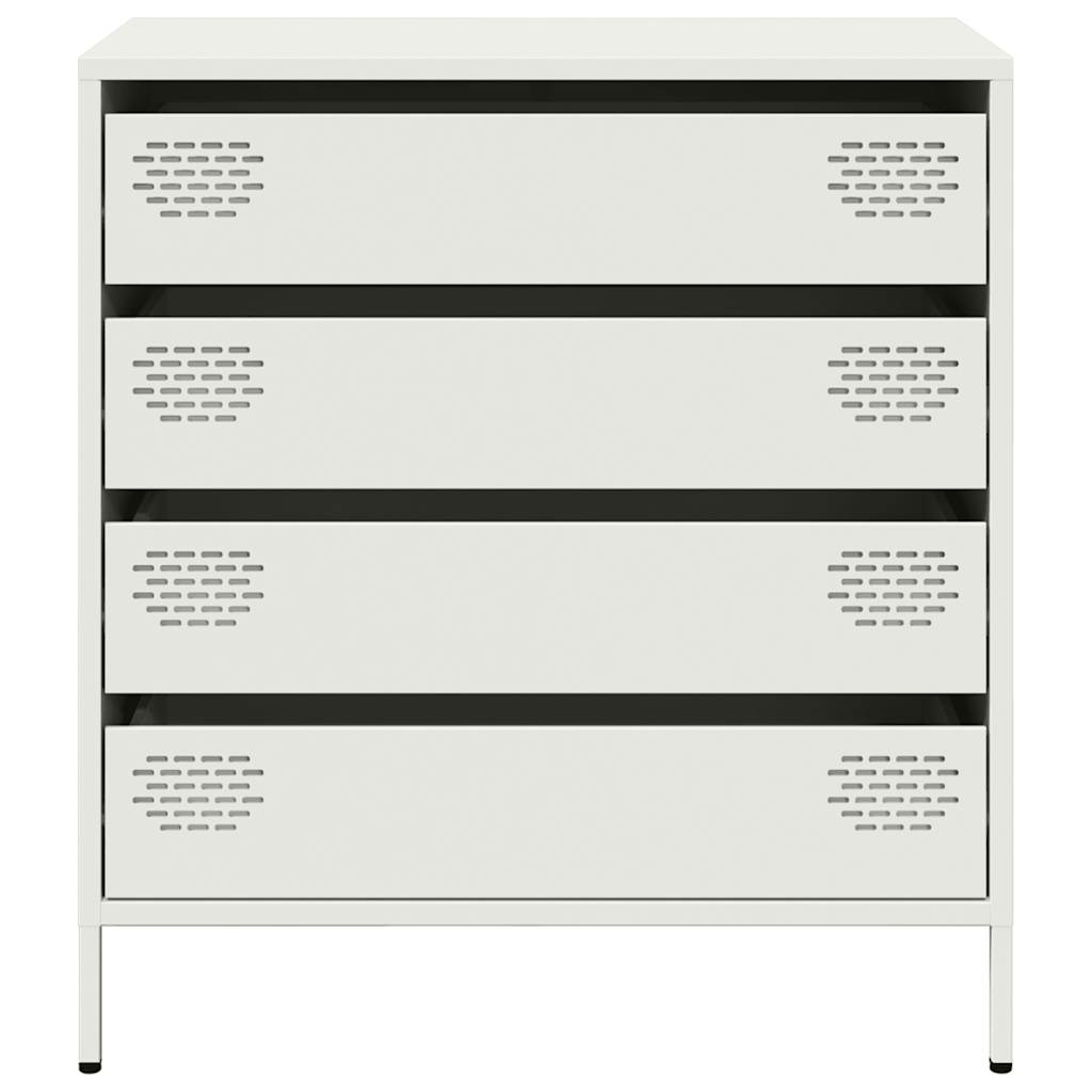 vidaXL Dulap, alb, 68x39x73,5 cm, oțel laminat la rece