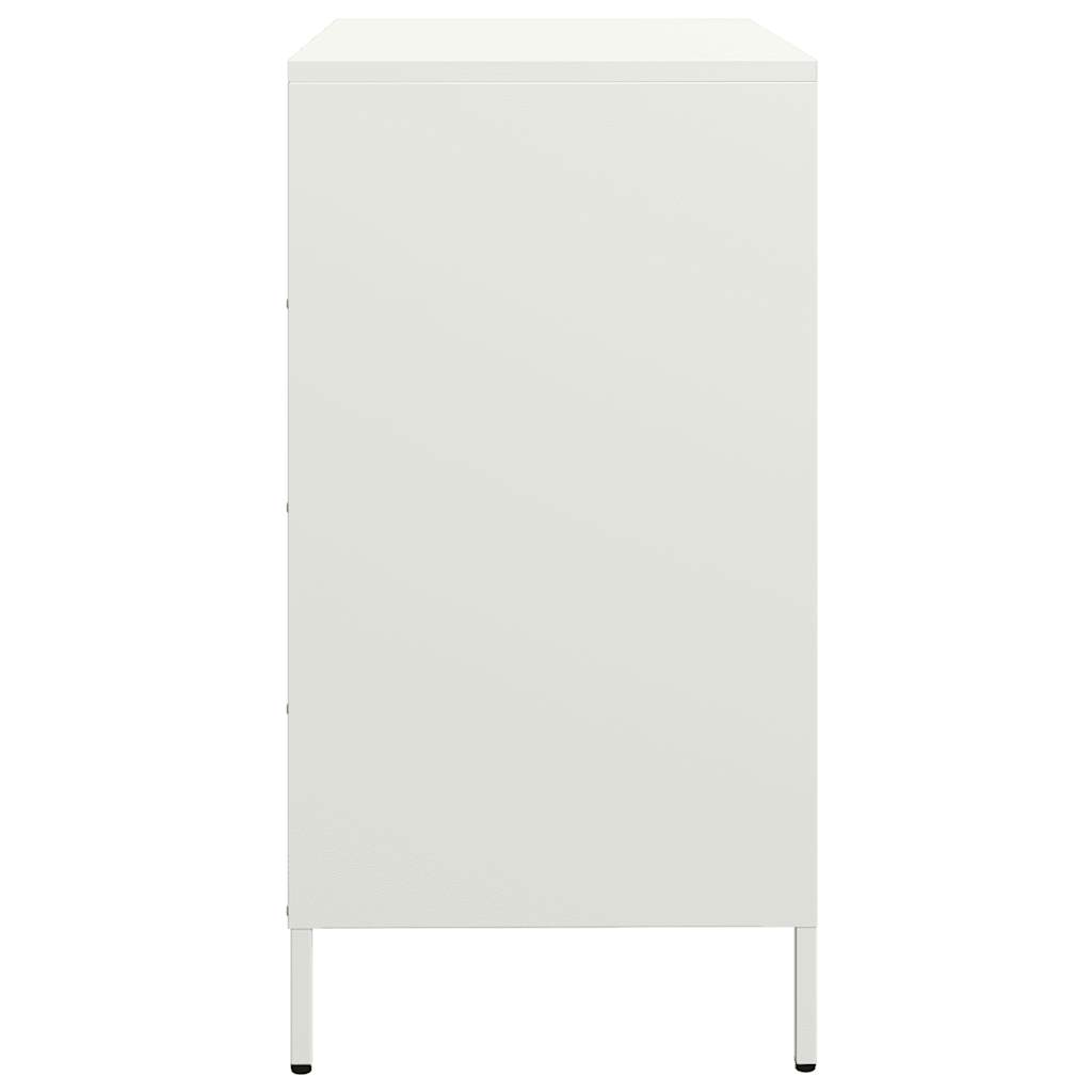 vidaXL Dulap, alb, 68x39x73,5 cm, oțel laminat la rece