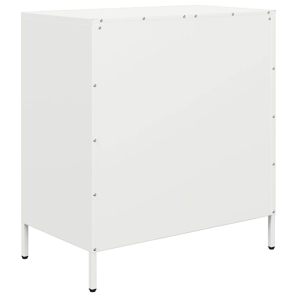 vidaXL Dulap, alb, 68x39x73,5 cm, oțel laminat la rece