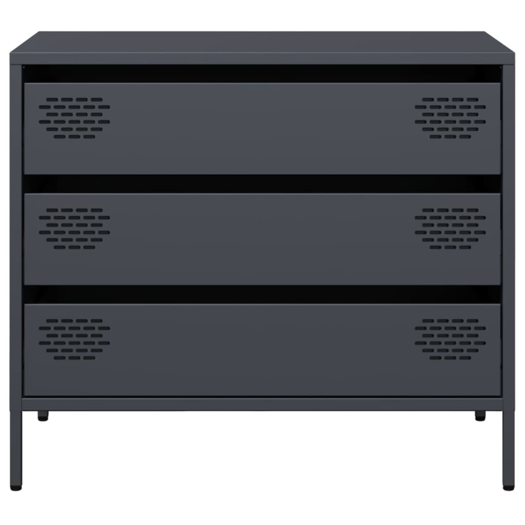 vidaXL Dulap, antracit, 68x39x58,5 cm, oțel laminat la rece