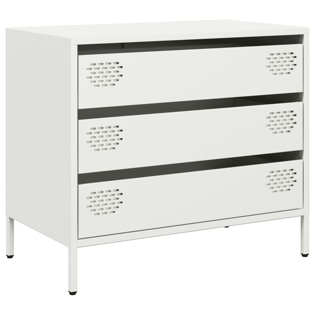 vidaXL Dulap, alb, 68x39x58,5 cm, oțel laminat la rece