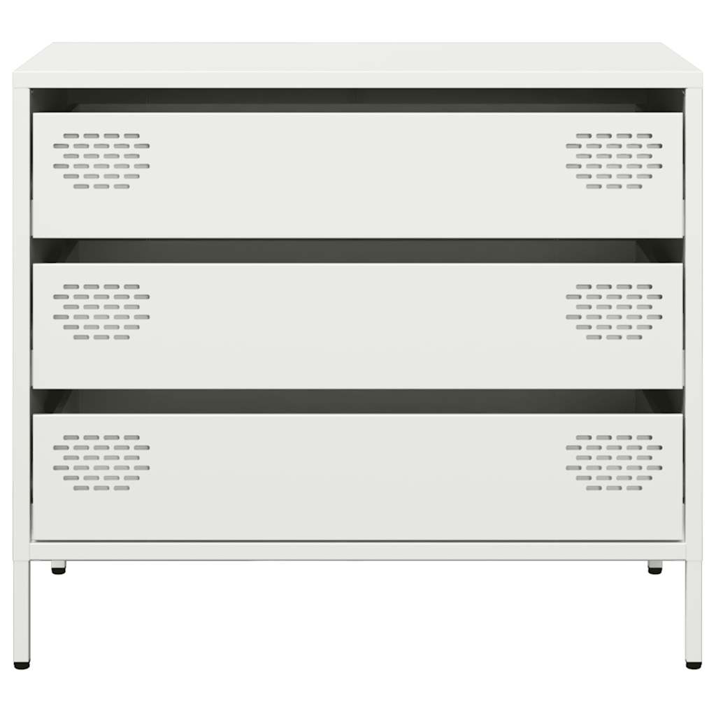 vidaXL Dulap, alb, 68x39x58,5 cm, oțel laminat la rece