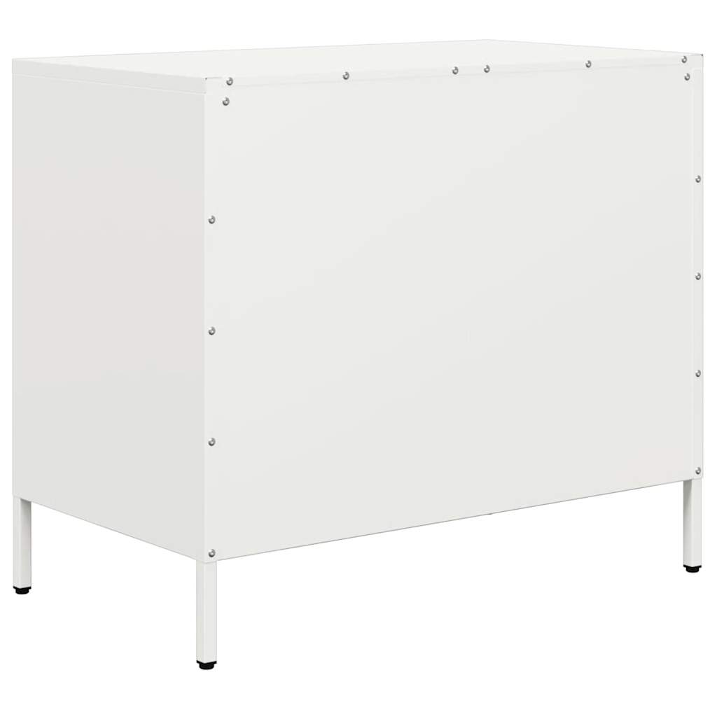 vidaXL Dulap, alb, 68x39x58,5 cm, oțel laminat la rece