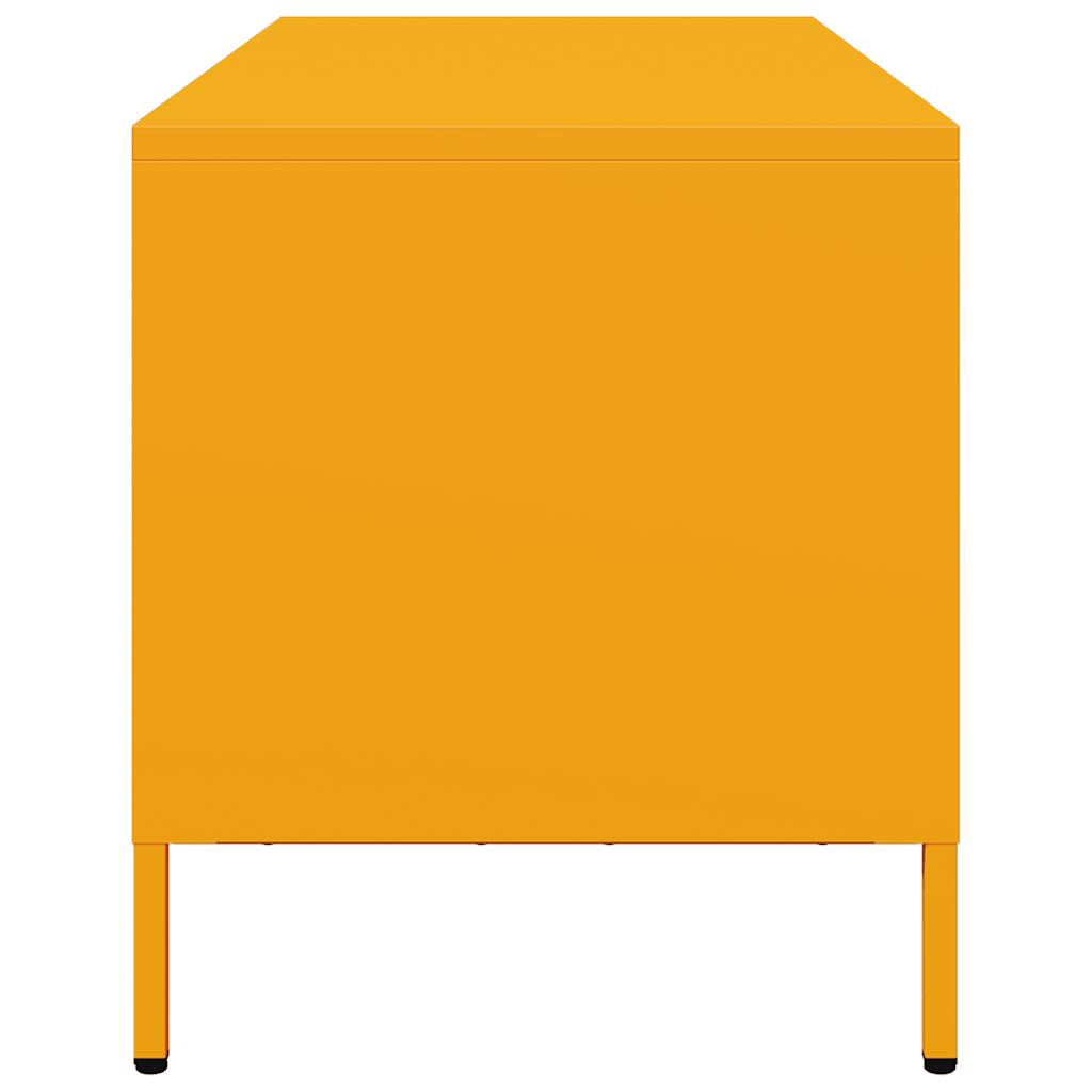 vidaXL Dulap TV, galben muștar, 68x39x43,5 cm, oțel laminat la rece