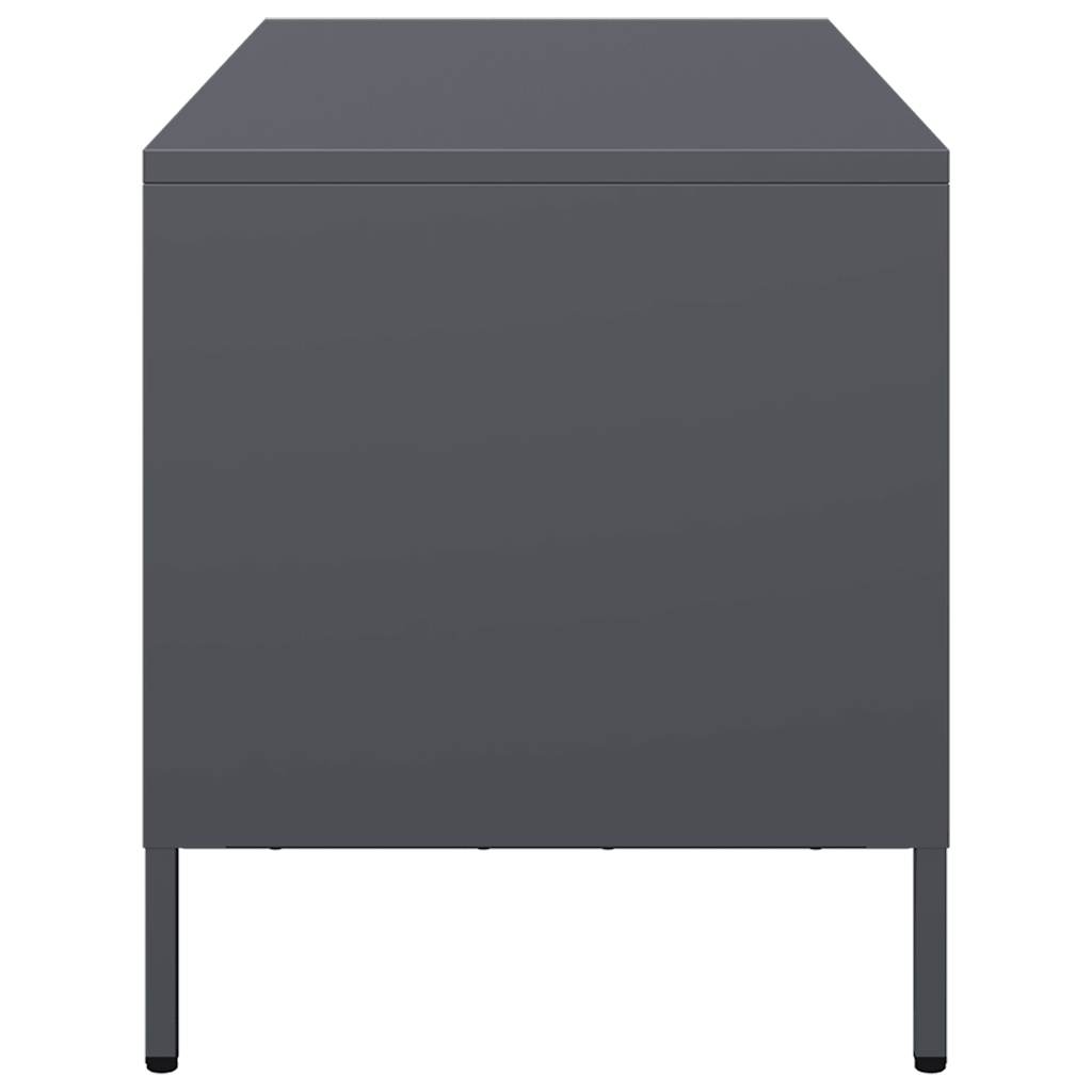 vidaXL Dulap TV, antracit, 101,5x39x43,5 cm, oțel laminat la rece