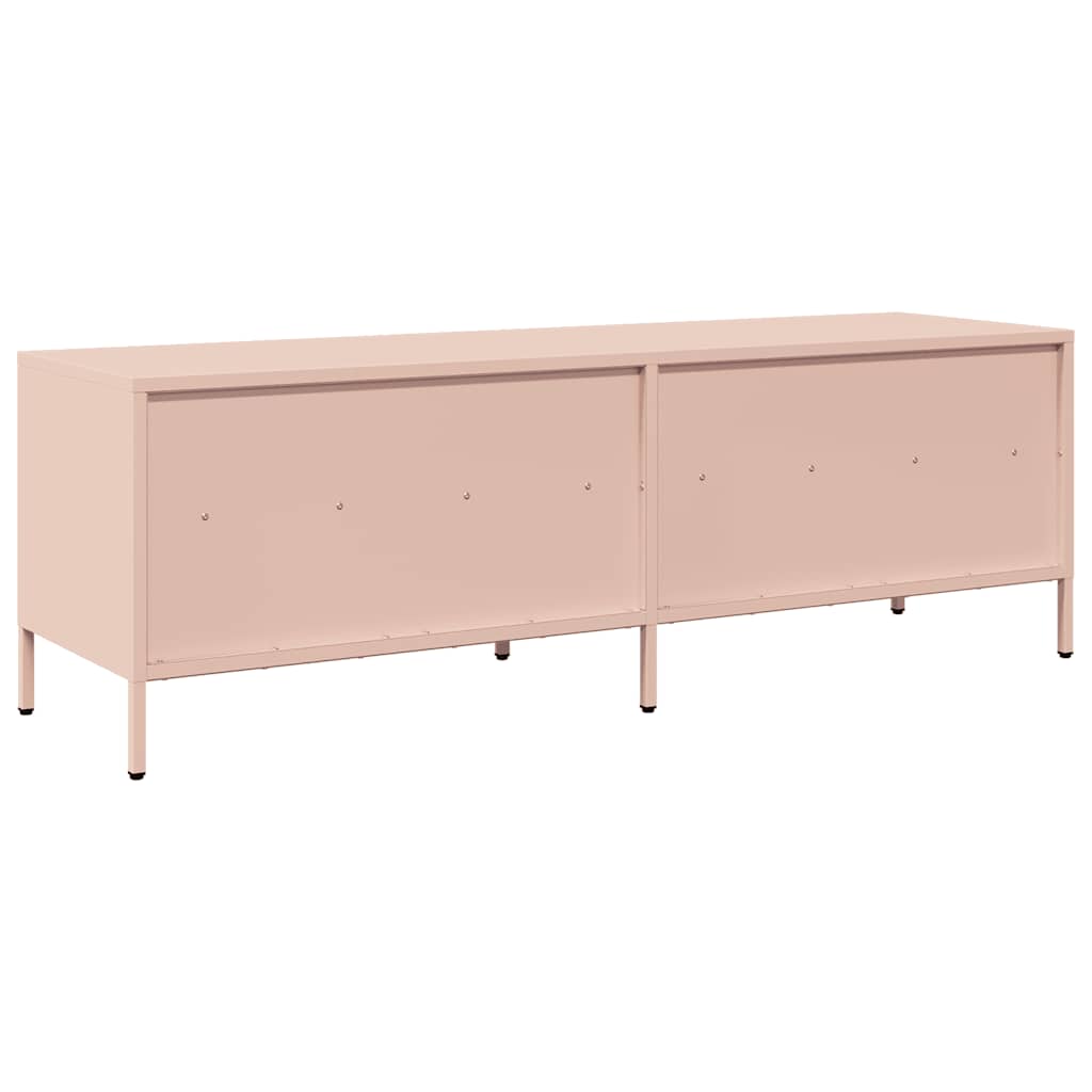 vidaXL Dulap TV, roz, 135x39x43,5 cm, oțel laminat la rece vidaXL Dulap TV, roz, 135x39x43,5 cm, oțel laminat la rece