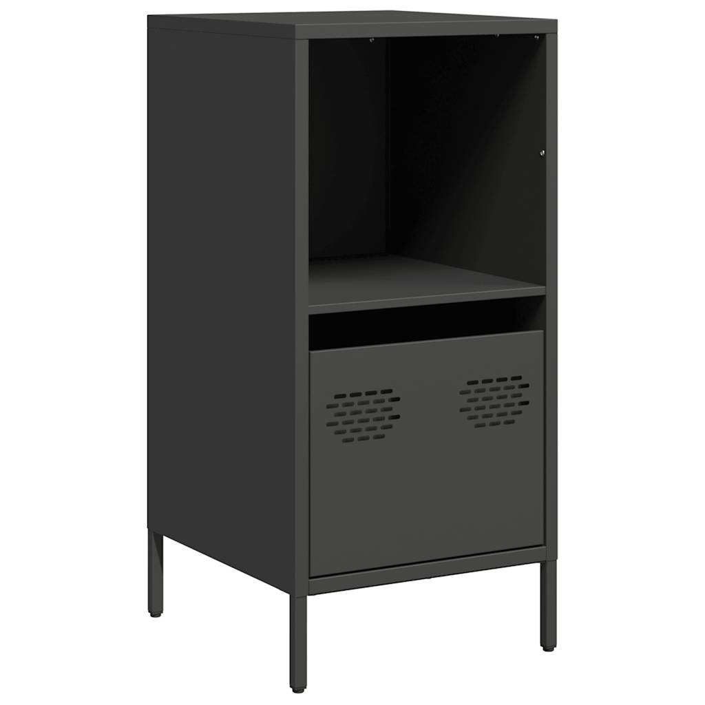 vidaXL Dulap, negru, 35x39x73,5 cm, oțel laminat la rece