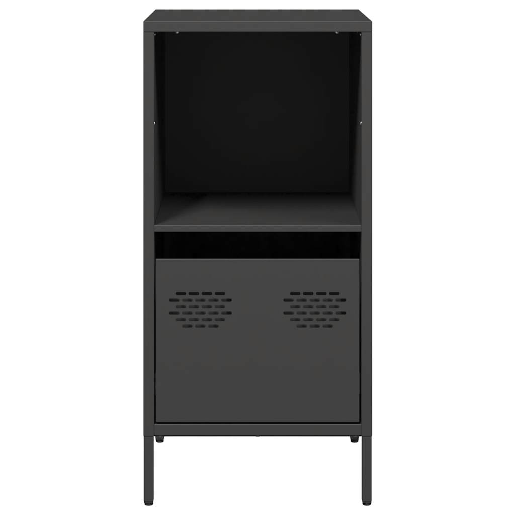 vidaXL Dulap, negru, 35x39x73,5 cm, oțel laminat la rece