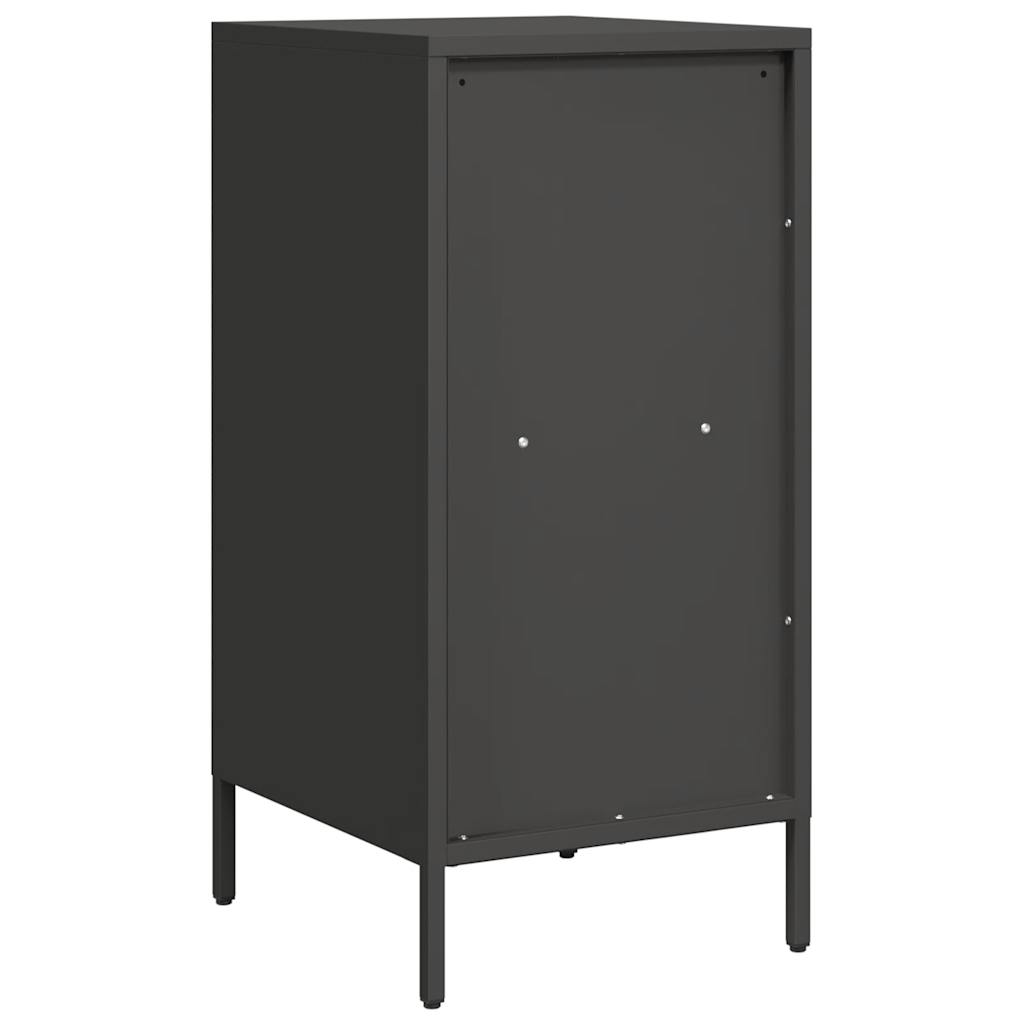 vidaXL Dulap, negru, 35x39x73,5 cm, oțel laminat la rece