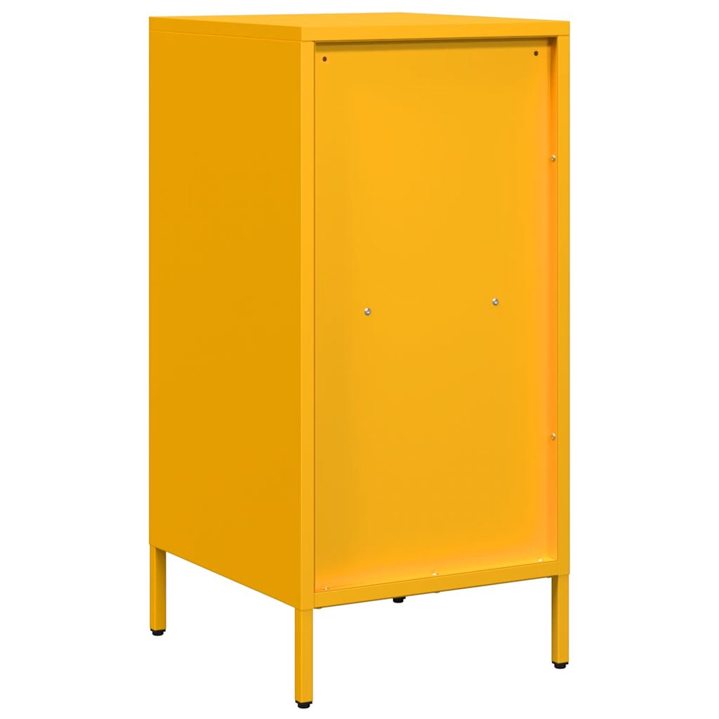 vidaXL Dulap, galben muștar, 35x39x73,5 cm, oțel laminat la rece vidaXL Dulap, galben muștar, 35x39x73,5 cm, oțel laminat la rece