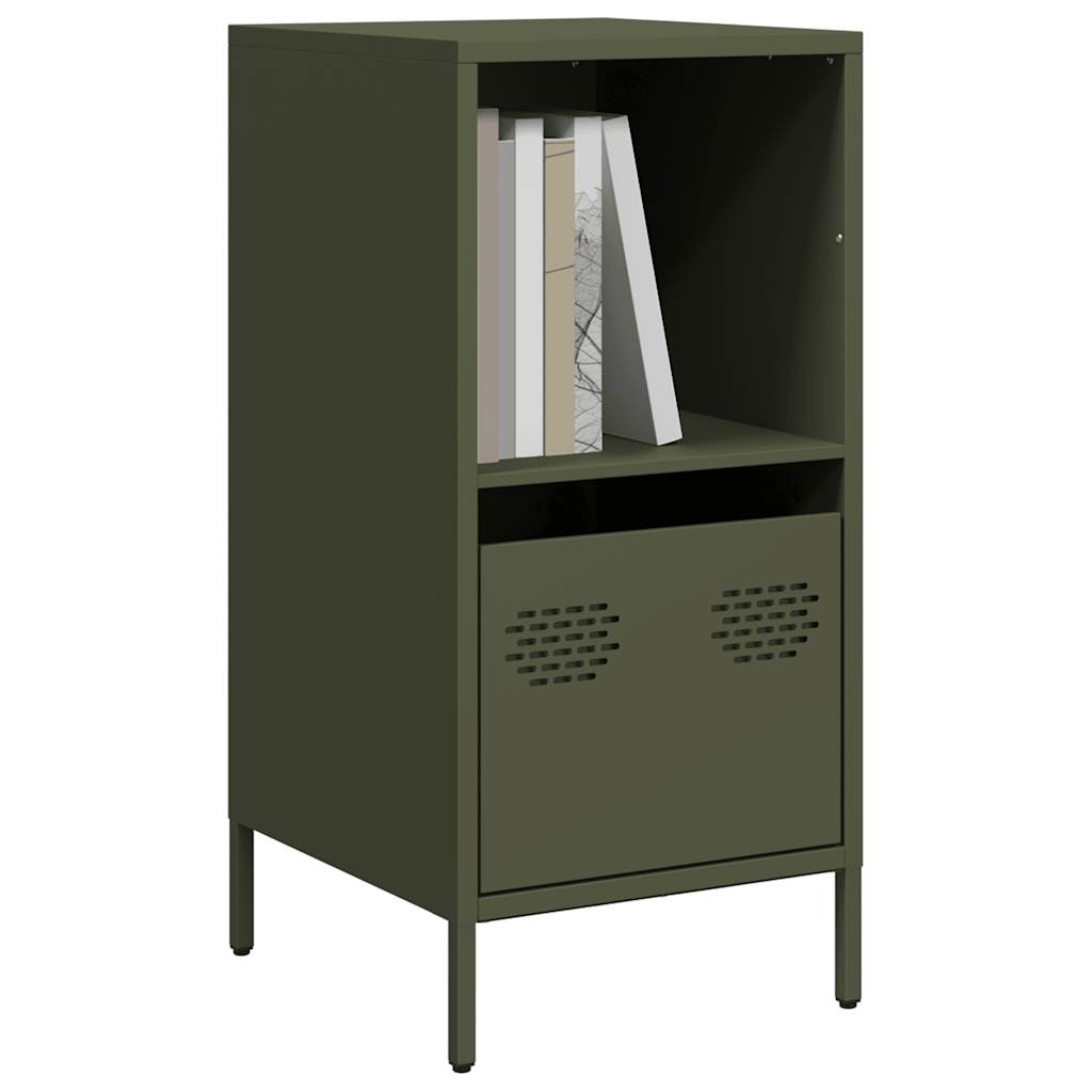 vidaXL Dulap, verde măsliniu, 35x39x73,5 cm, oțel laminat la rece vidaXL Dulap, verde măsliniu, 35x39x73,5 cm, oțel laminat la rece