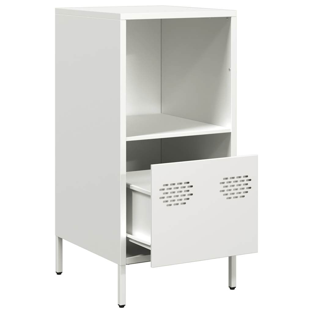 vidaXL Dulap, alb, 35x39x73,5 cm, oțel laminat la rece
