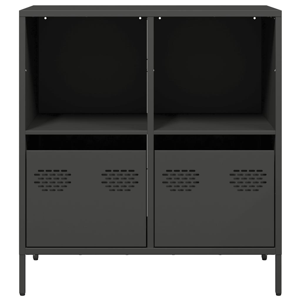vidaXL Dulap, negru, 68x39x73,5 cm, oțel laminat la rece