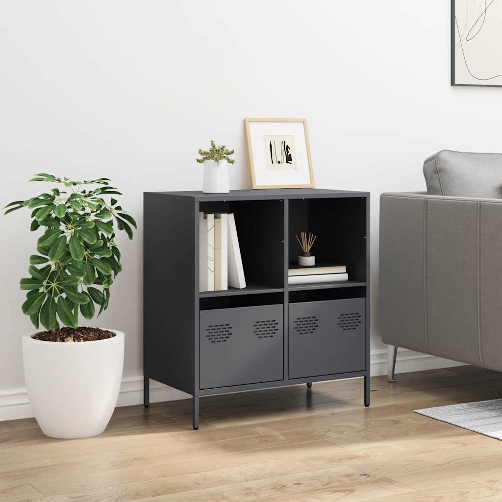 vidaXL Dulap, antracit, 68x39x73,5 cm, oțel laminat la rece