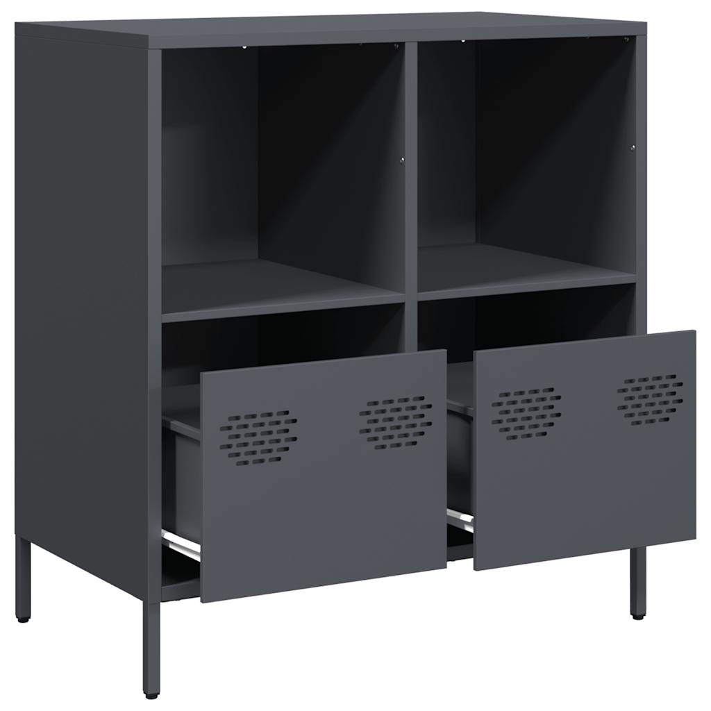 vidaXL Dulap, antracit, 68x39x73,5 cm, oțel laminat la rece
