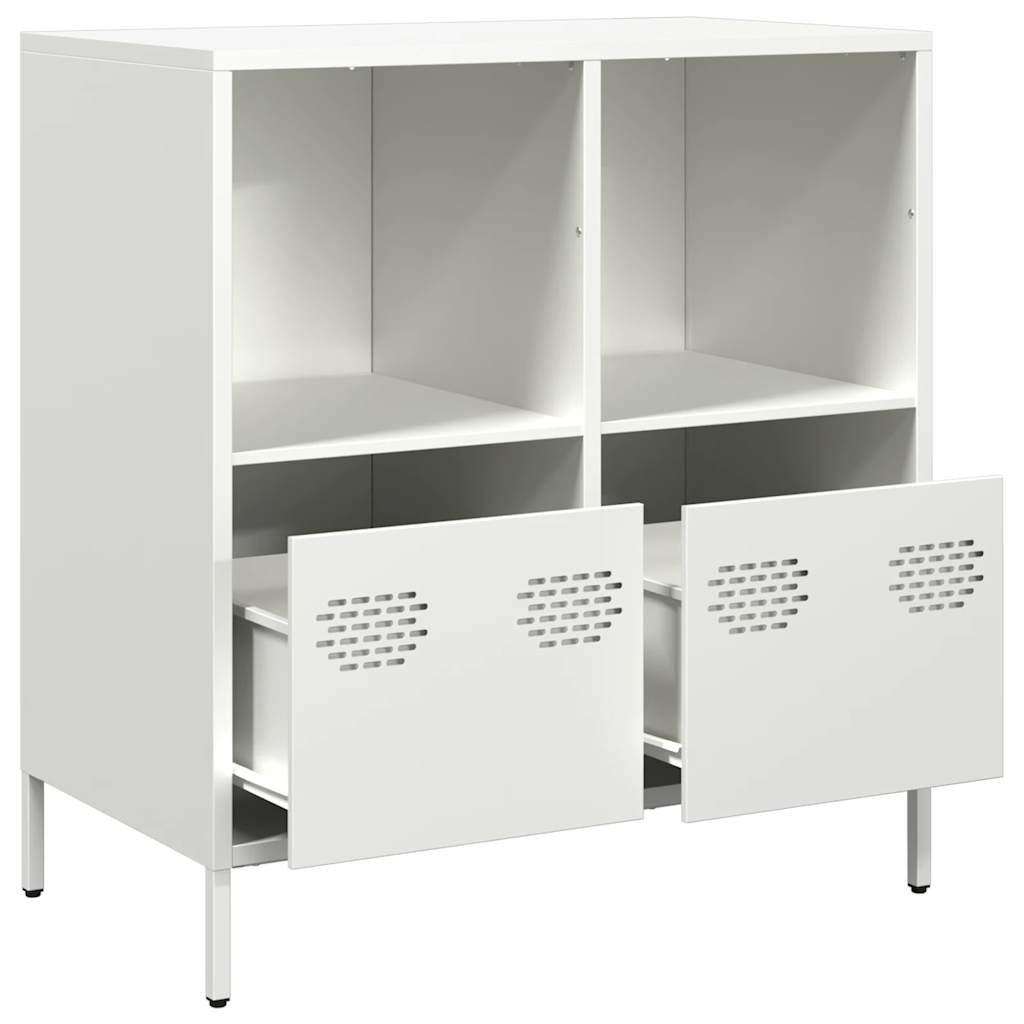 vidaXL Dulap, alb, 68x39x73,5 cm, oțel laminat la rece