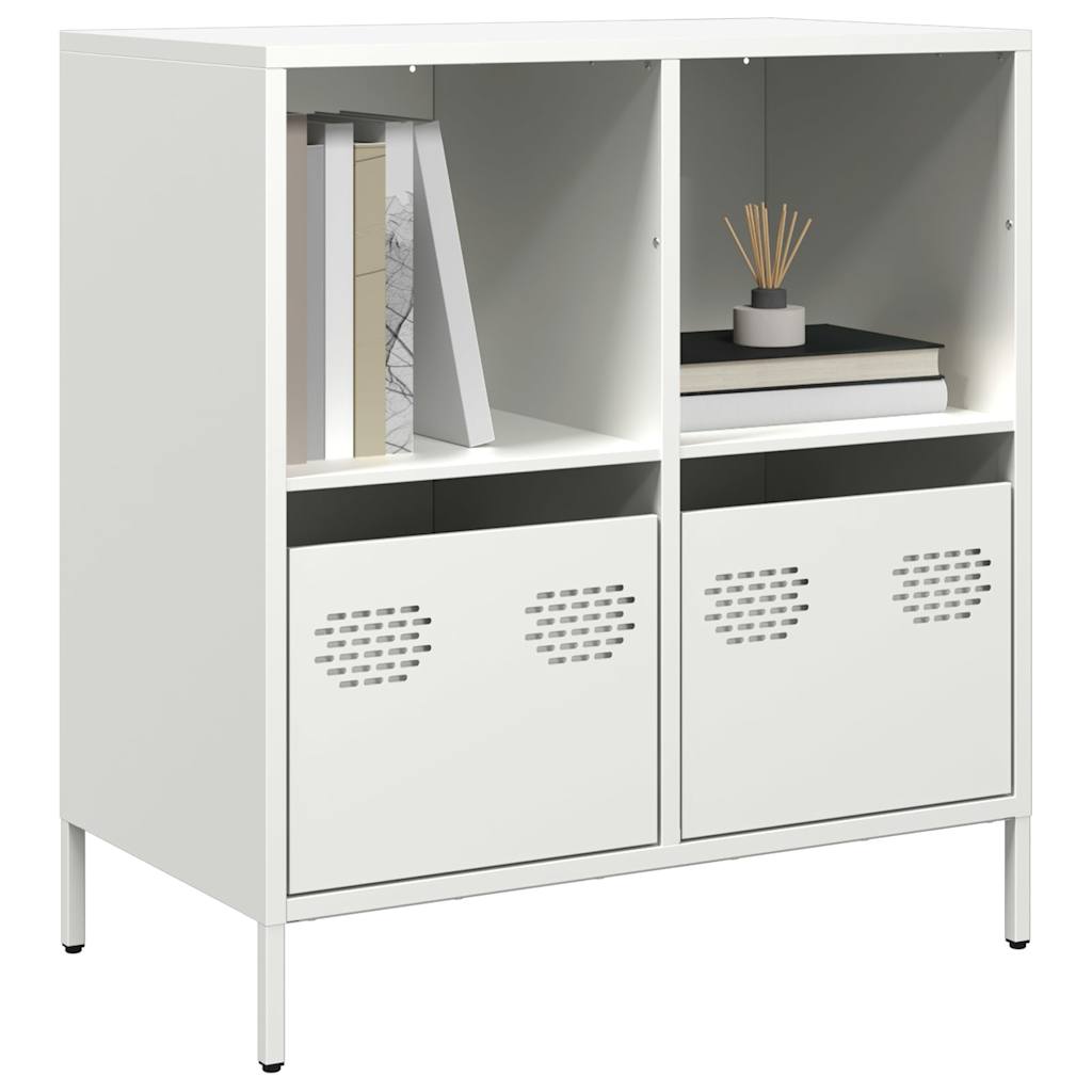 vidaXL Dulap, alb, 68x39x73,5 cm, oțel laminat la rece