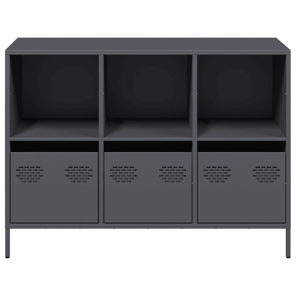 vidaXL Dulap, antracit, 101,5x39x73,5 cm, oțel laminat la rece