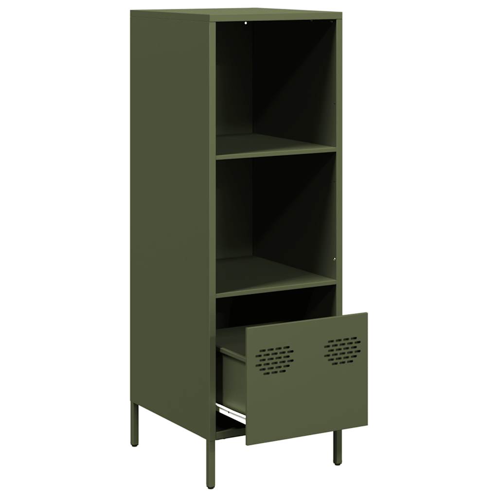 vidaXL Dulap înalt verde măslină 35x39x103,5 cm oțel vidaXL Dulap înalt verde măslină 35x39x103,5 cm oțel