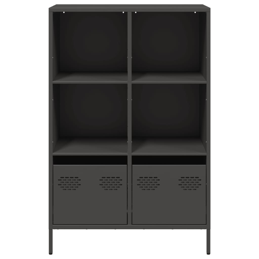 vidaXL Dulap înalt, negru, 68x39x103,5 cm, oțel