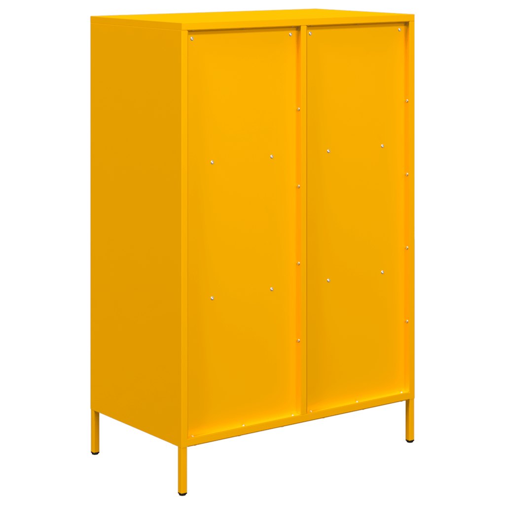 vidaXL Dulap înalt, galben muștar, 68x39x103,5 cm, oțel vidaXL Dulap înalt, galben muștar, 68x39x103,5 cm, oțel