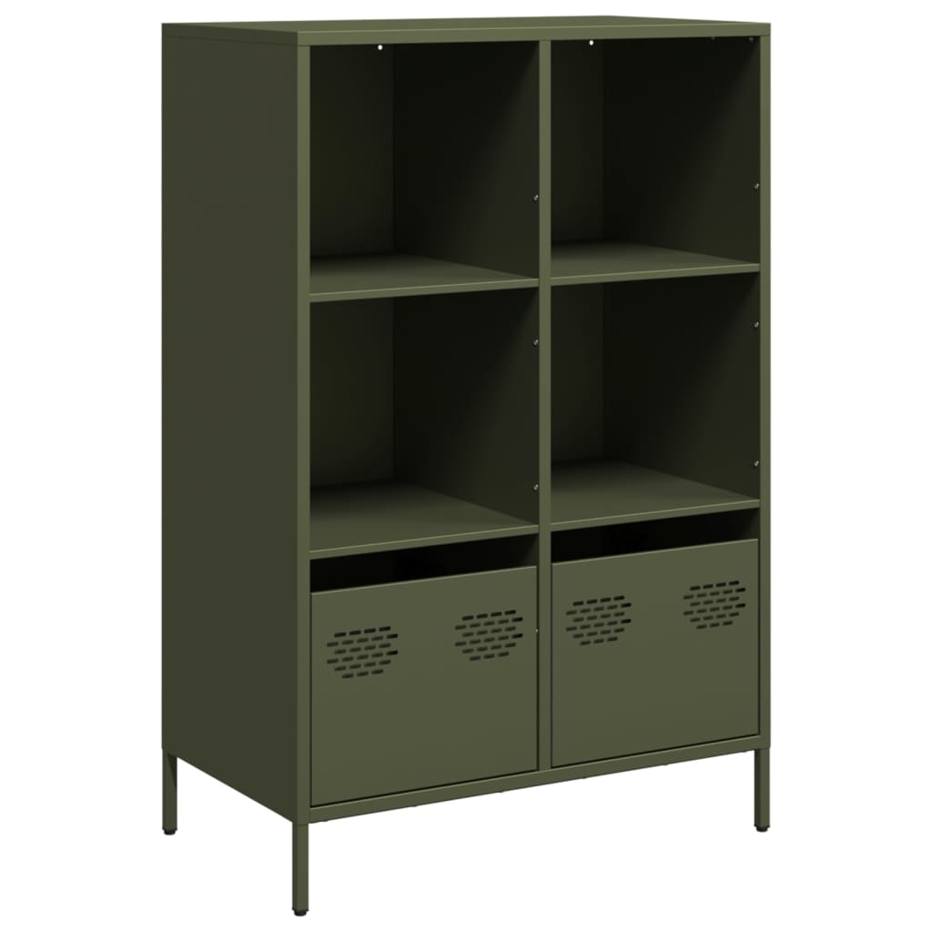 vidaXL Dulap înalt, verde măsliniu, 68x39x103,5 cm, oțel vidaXL Dulap înalt, verde măsliniu, 68x39x103,5 cm, oțel