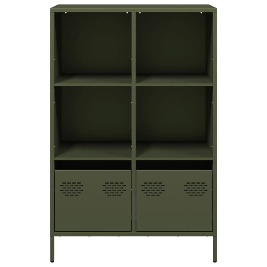 vidaXL Dulap înalt, verde măsliniu, 68x39x103,5 cm, oțel vidaXL Dulap înalt, verde măsliniu, 68x39x103,5 cm, oțel