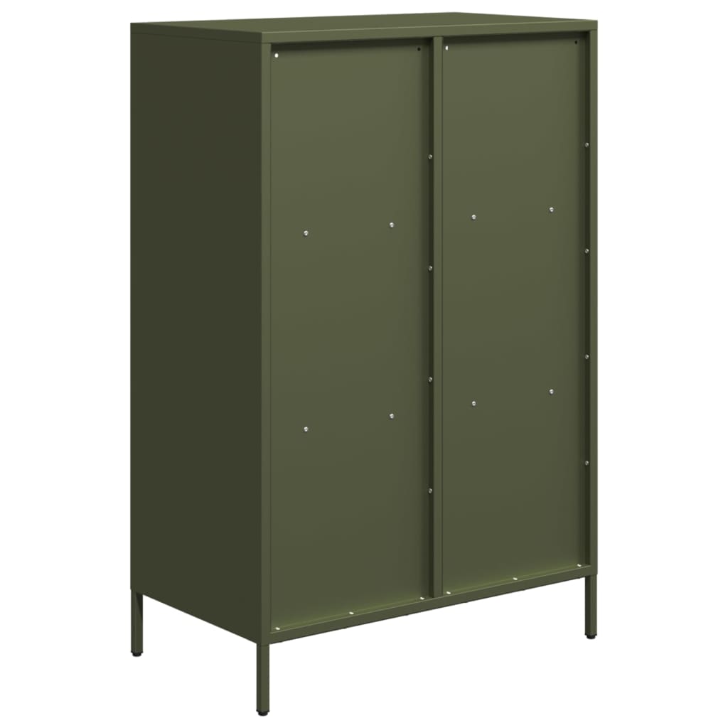 vidaXL Dulap înalt, verde măsliniu, 68x39x103,5 cm, oțel vidaXL Dulap înalt, verde măsliniu, 68x39x103,5 cm, oțel