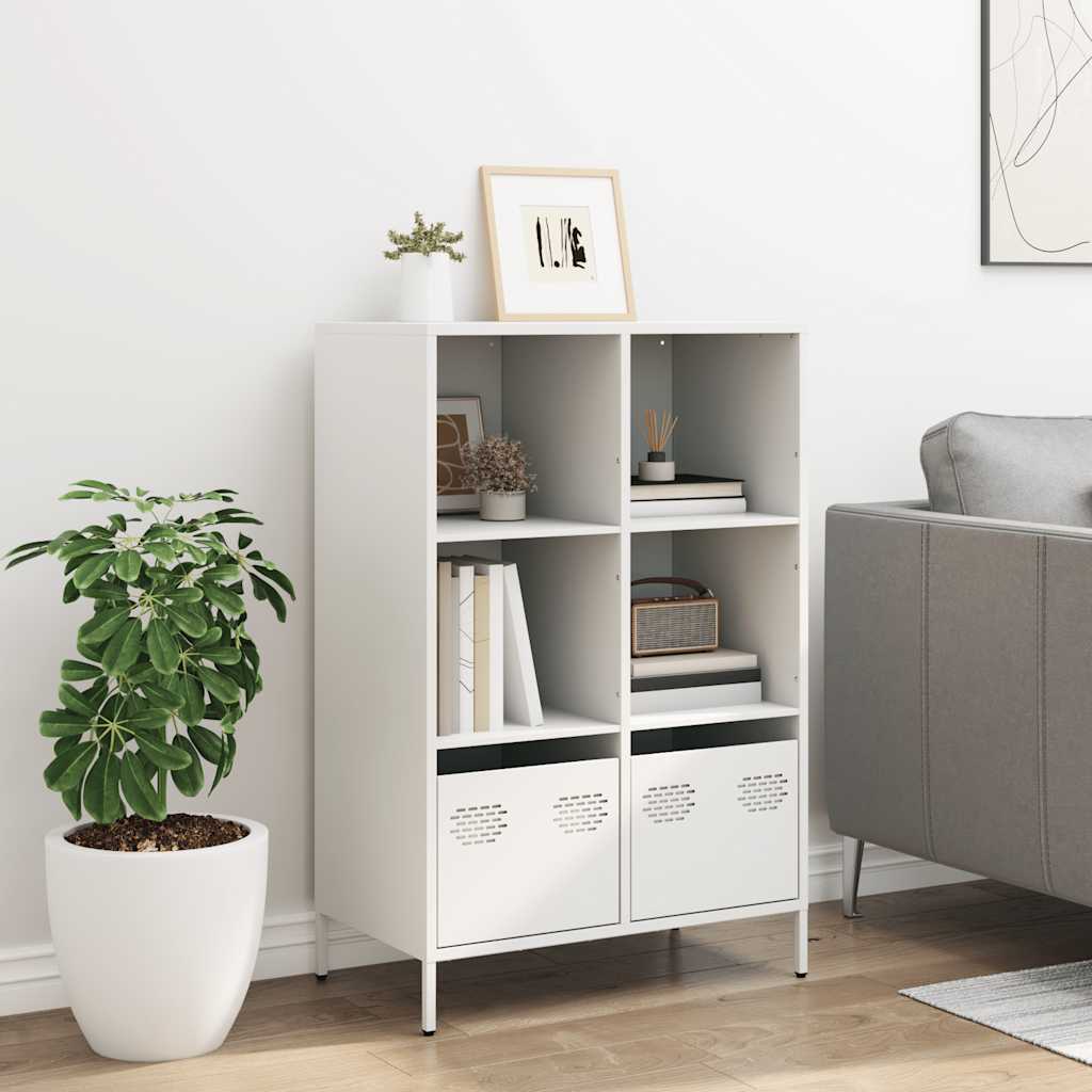 vidaXL Dulap înalt, alb, 68x39x103,5 cm, oțel vidaXL Dulap înalt, alb, 68x39x103,5 cm, oțel