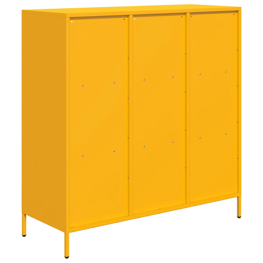 vidaXL Dulap înalt, galben muștar, 101,5x39x103,5 cm, oțel vidaXL Dulap înalt, galben muștar, 101,5x39x103,5 cm, oțel