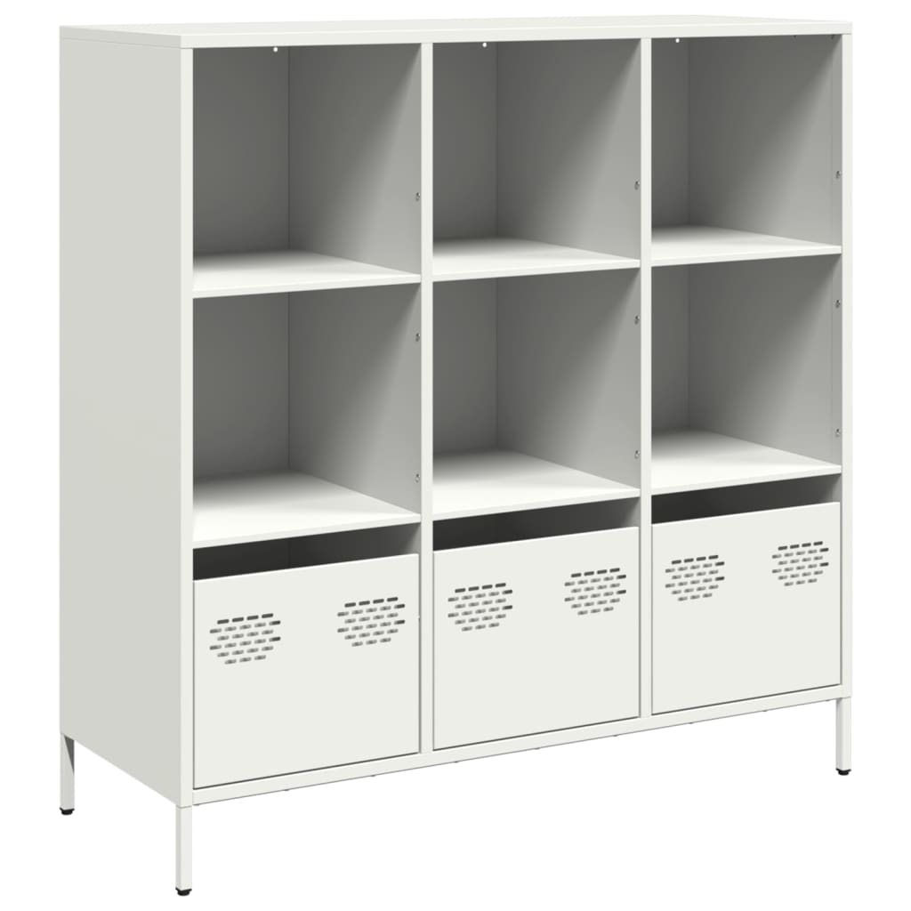 vidaXL Dulap înalt, alb, 101,5x39x103,5 cm, oțel vidaXL Dulap înalt, alb, 101,5x39x103,5 cm, oțel