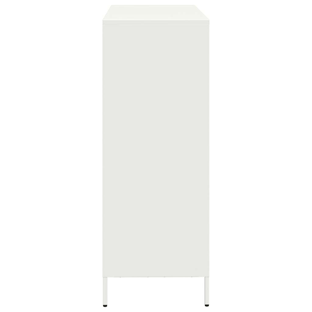 vidaXL Dulap înalt, alb, 101,5x39x103,5 cm, oțel vidaXL Dulap înalt, alb, 101,5x39x103,5 cm, oțel