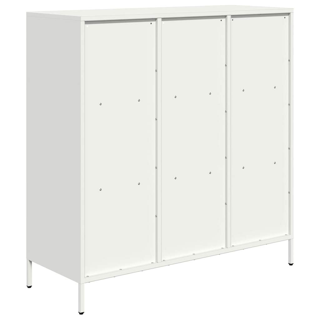 vidaXL Dulap înalt, alb, 101,5x39x103,5 cm, oțel vidaXL Dulap înalt, alb, 101,5x39x103,5 cm, oțel