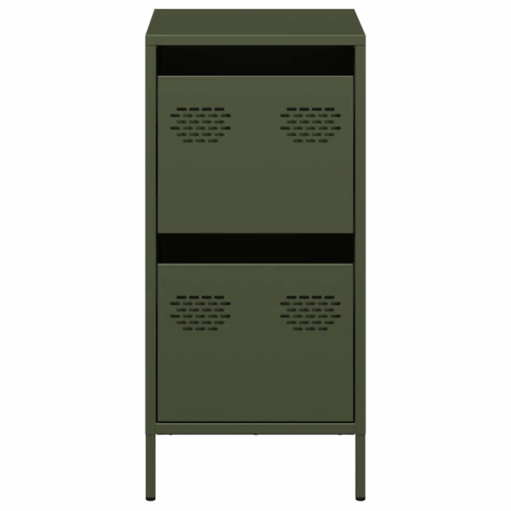 vidaXL Dulap, verde măsliniu, 35x39x73,5 cm, oțel laminat la rece vidaXL Dulap, verde măsliniu, 35x39x73,5 cm, oțel laminat la rece