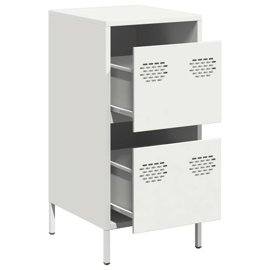 vidaXL Dulap, alb, 35x39x73,5 cm, oțel laminat la rece