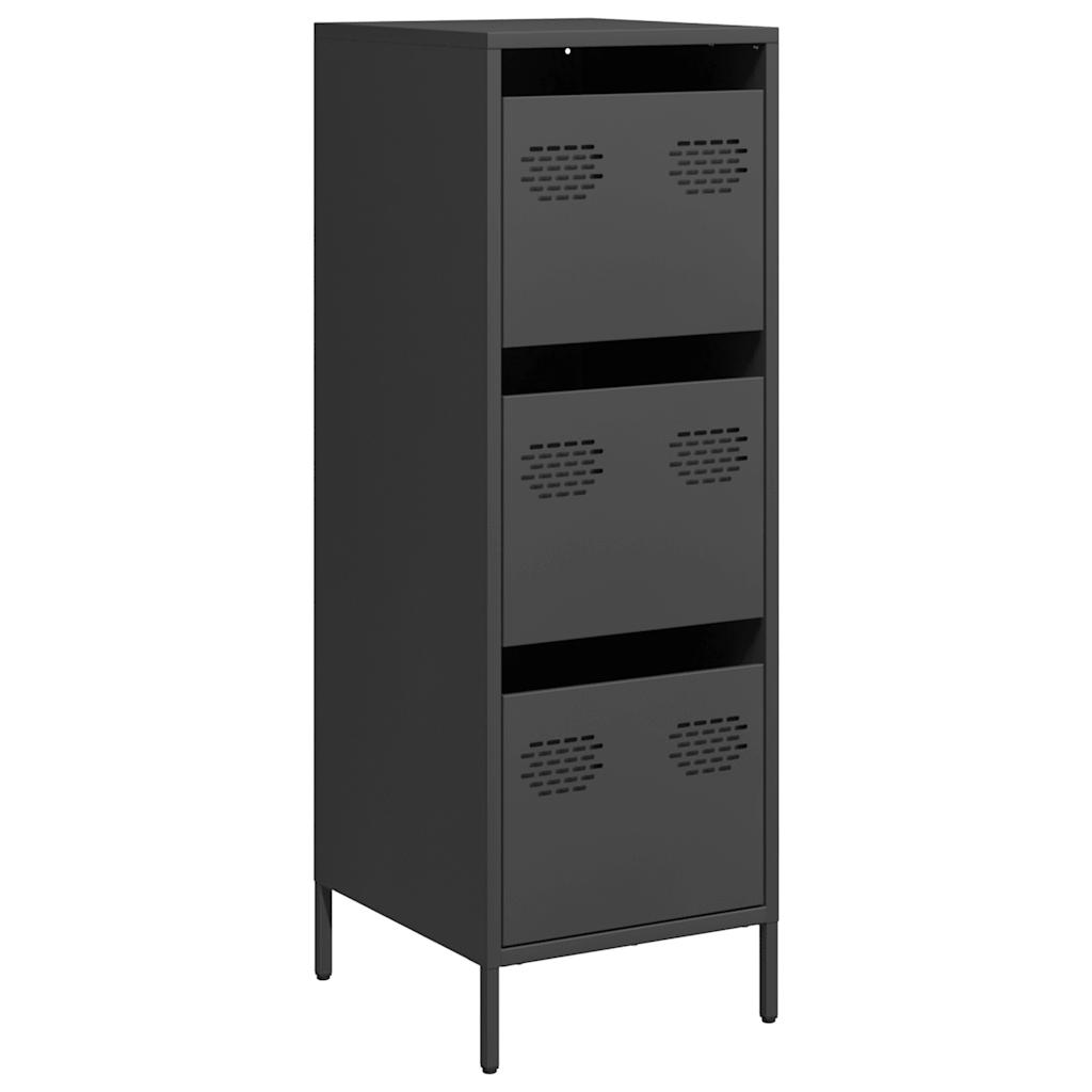 vidaXL Dulap înalt, negru, 39x35x103,5 cm, oțel vidaXL Dulap înalt, negru, 39x35x103,5 cm, oțel