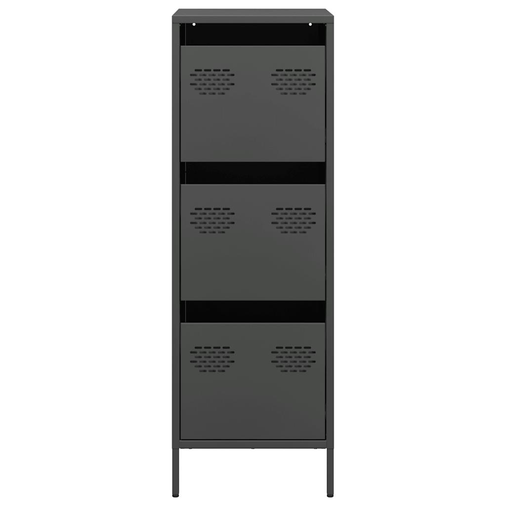 vidaXL Dulap înalt, negru, 39x35x103,5 cm, oțel vidaXL Dulap înalt, negru, 39x35x103,5 cm, oțel
